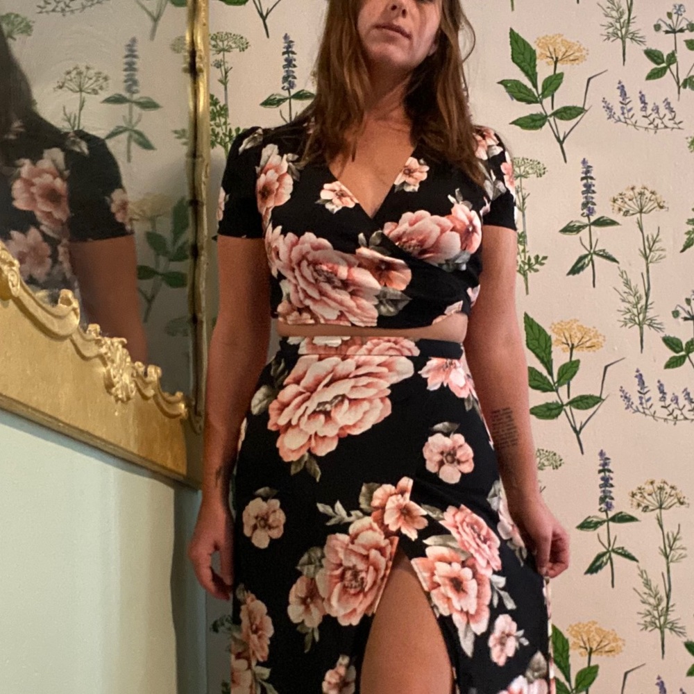 Floral Skirt Set
